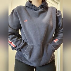 Vintage navy and red hoodie